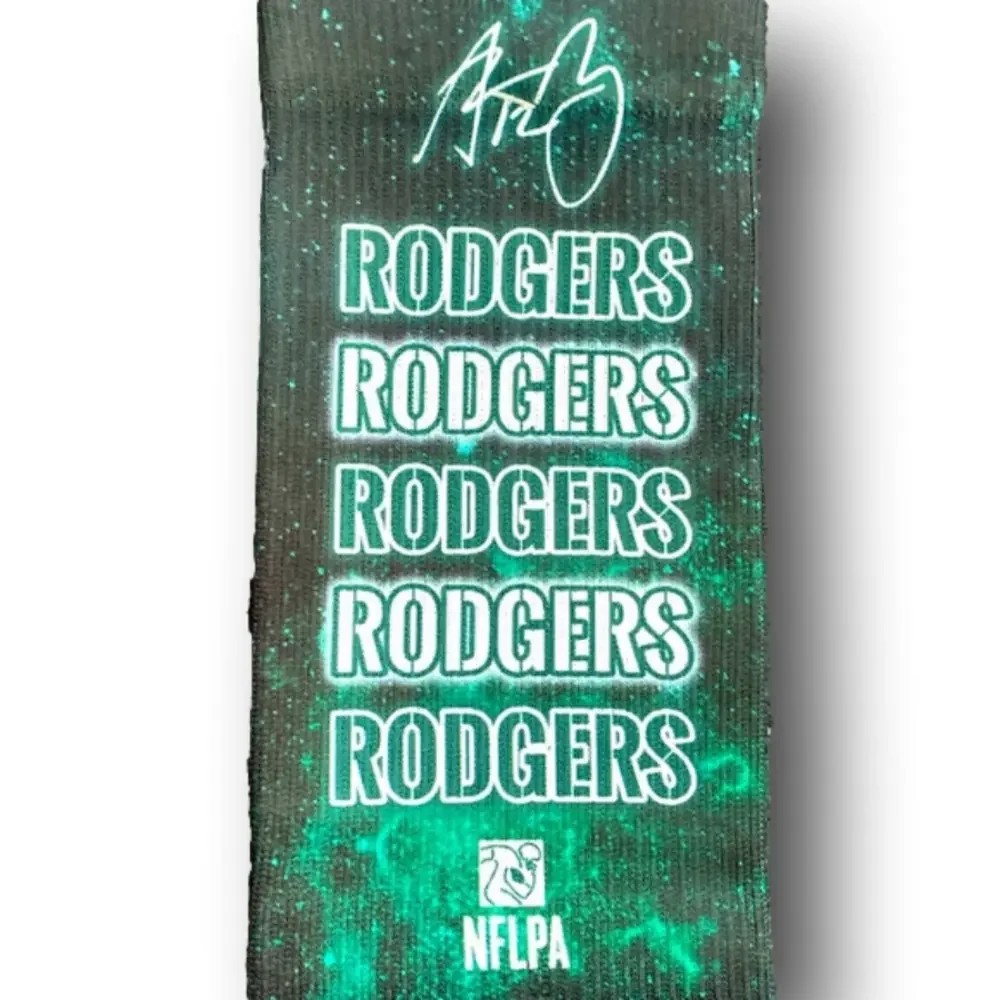 3/$20 Aaron Rodgers New York Jets NFL Football Funny Novelty Crew Socks - NWT